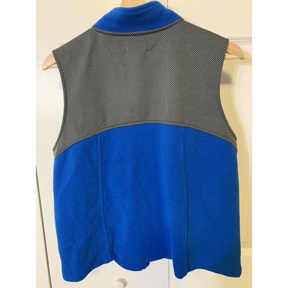 Marsh Landing Women's Fleece Sz M Full-Zip Vest Blue/Gray - Picture 7 of 7